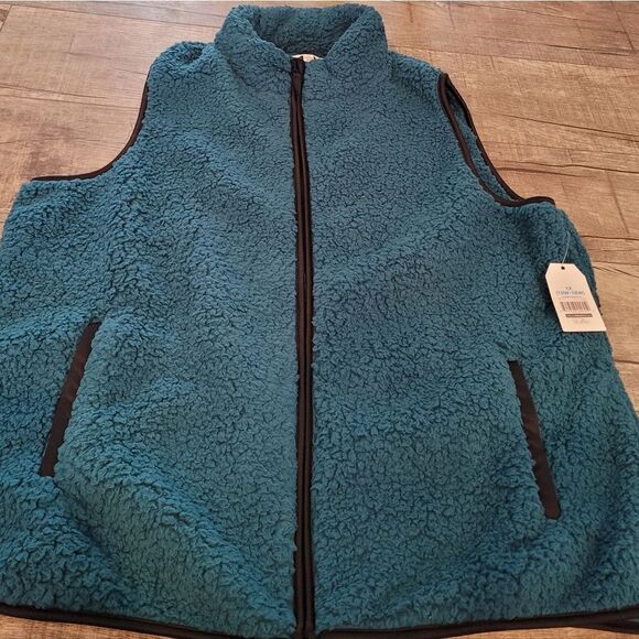 Time and‎ Tru Womens Plus Size Sherpa Vest - Picture 1 of 5